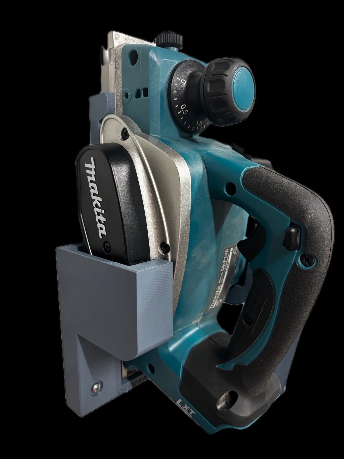 Wall bracket for makita 18 v cordless planer DPK180 (dark blue )