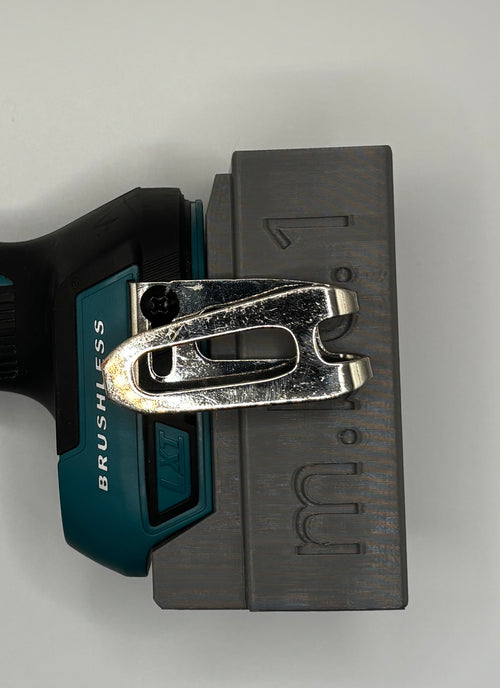 For Makita tool holder ,will suit any makita 18 v LXT but this one is set up to hold a impact gun or drill with belt clip attached .It has a back spacer so tool can be stored without removing the belt clip